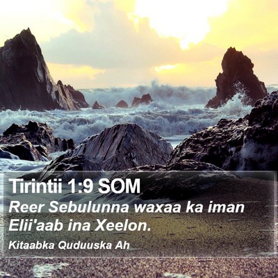 Tirintii 1:9 SOM Bible Verse Image