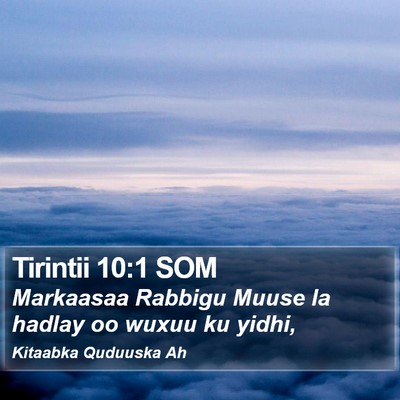Tirintii 10:1 SOM Bible Verse Image