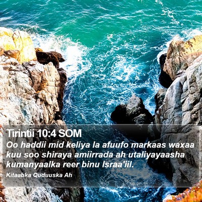 Tirintii 10:4 SOM Bible Verse Image