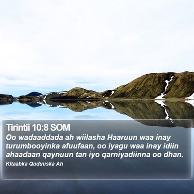 Tirintii 10:8 SOM Bible Verse Image