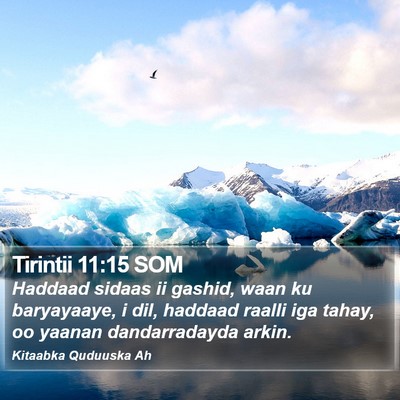 Tirintii 11:15 SOM Bible Verse Image