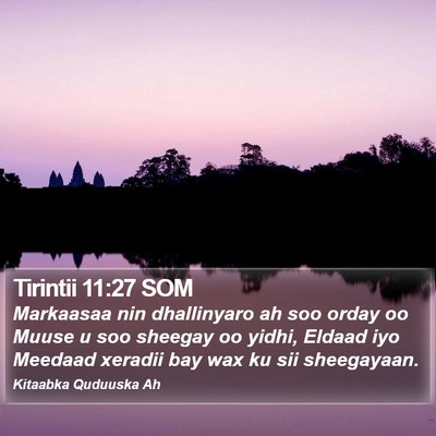 Tirintii 11:27 SOM Bible Verse Image