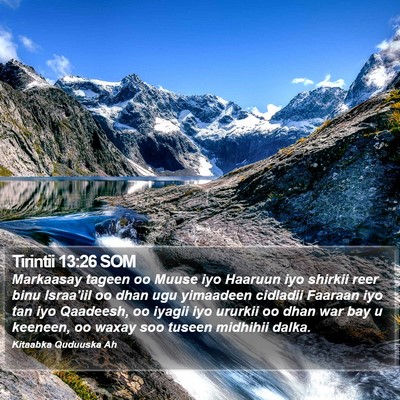 Tirintii 13:26 SOM Bible Verse Image