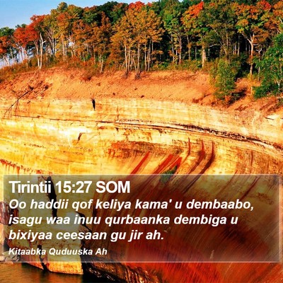 Tirintii 15:27 SOM Bible Verse Image