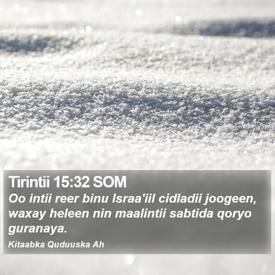Tirintii 15:32 SOM Bible Verse Image