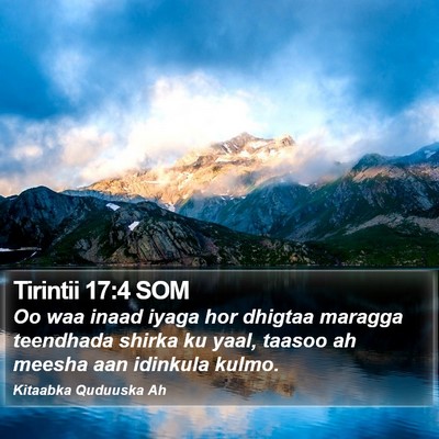 Tirintii 17:4 SOM Bible Verse Image