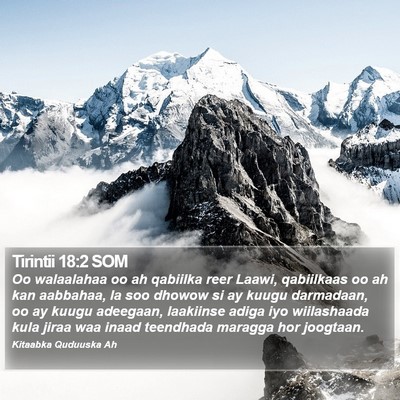 Tirintii 18:2 SOM Bible Verse Image