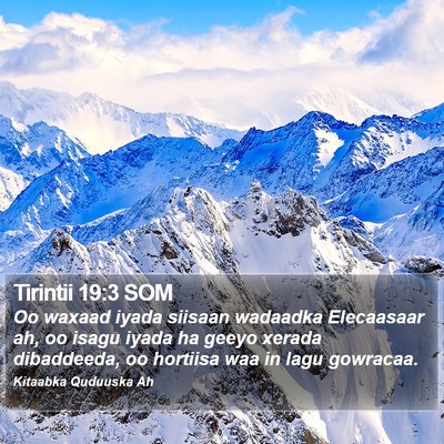 Tirintii 19:3 SOM Bible Verse Image
