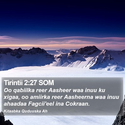 Tirintii 2:27 SOM Bible Verse Image