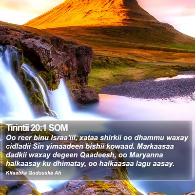 Tirintii 20:1 SOM Bible Verse Image