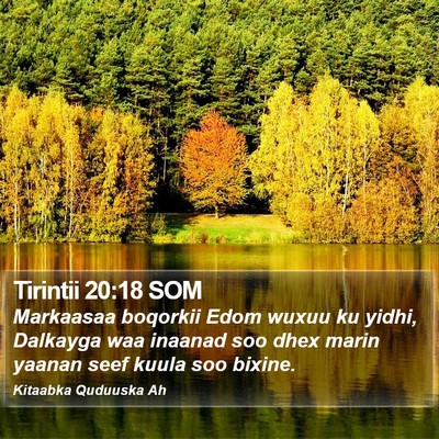 Tirintii 20:18 SOM Bible Verse Image