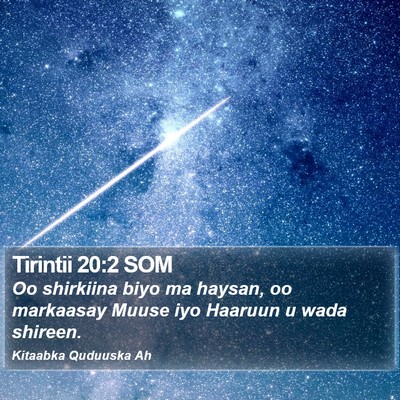 Tirintii 20:2 SOM Bible Verse Image