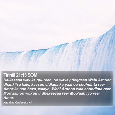Tirintii 21:13 SOM Bible Verse Image