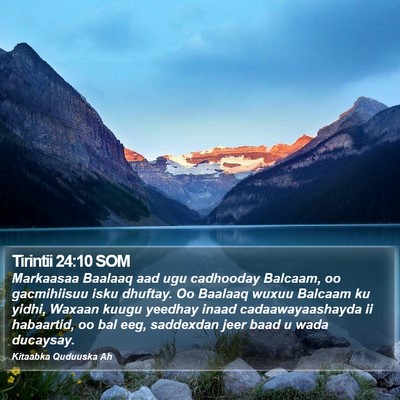 Tirintii 24:10 SOM Bible Verse Image