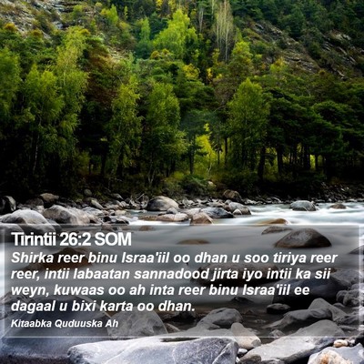 Tirintii 26:2 SOM Bible Verse Image