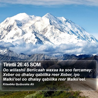 Tirintii 26:45 SOM Bible Verse Image