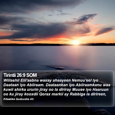 Tirintii 26:9 SOM Bible Verse Image