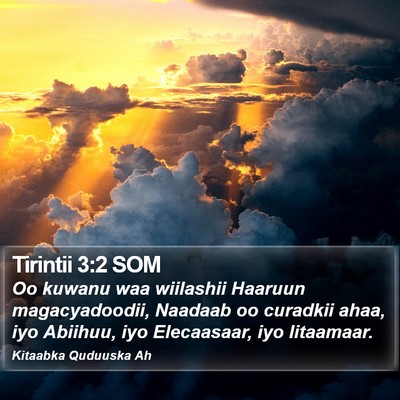 Tirintii 3:2 SOM Bible Verse Image