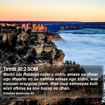 Tirintii 30:2 SOM Bible Verse Image