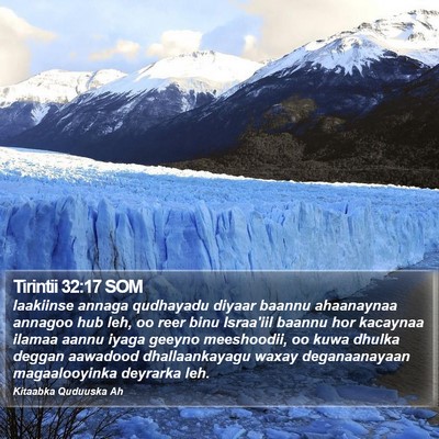 Tirintii 32:17 SOM Bible Verse Image