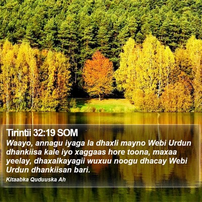 Tirintii 32:19 SOM Bible Verse Image