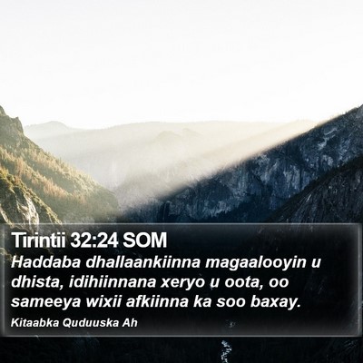 Tirintii 32:24 SOM Bible Verse Image