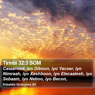 Tirintii 32:3 SOM Bible Verse Image