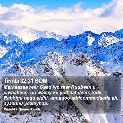 Tirintii 32:31 SOM Bible Verse Image