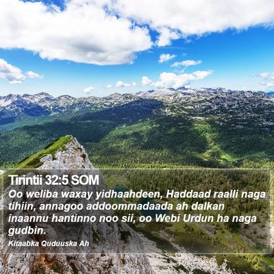 Tirintii 32:5 SOM Bible Verse Image