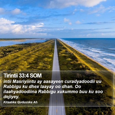 Tirintii 33:4 SOM Bible Verse Image