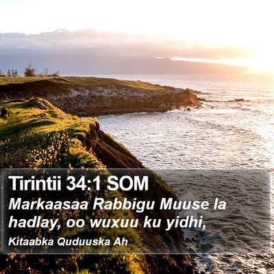 Tirintii 34:1 SOM Bible Verse Image