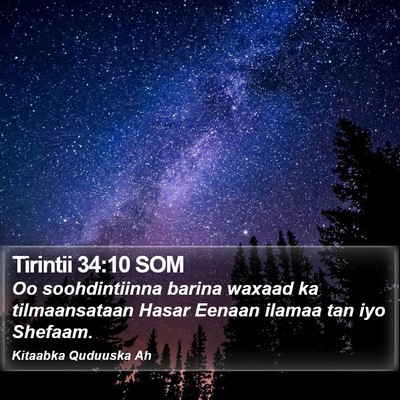 Tirintii 34:10 SOM Bible Verse Image