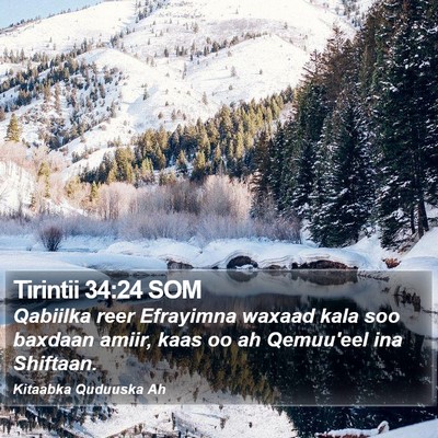 Tirintii 34:24 SOM Bible Verse Image