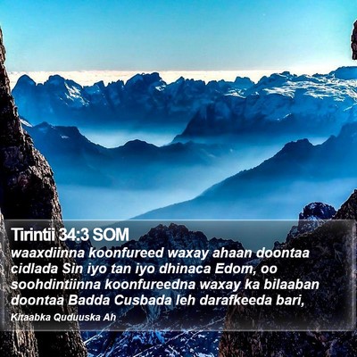 Tirintii 34:3 SOM Bible Verse Image