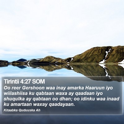Tirintii 4:27 SOM Bible Verse Image