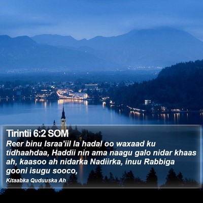 Tirintii 6:2 SOM Bible Verse Image