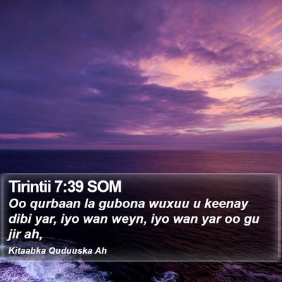 Tirintii 7:39 SOM Bible Verse Image