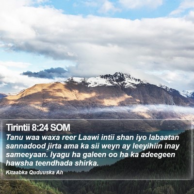 Tirintii 8:24 SOM Bible Verse Image