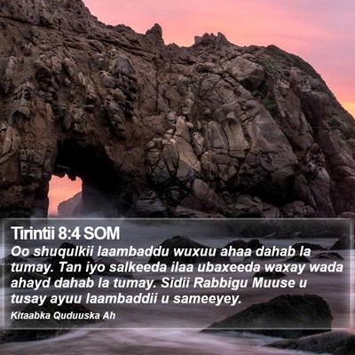 Tirintii 8:4 SOM Bible Verse Image