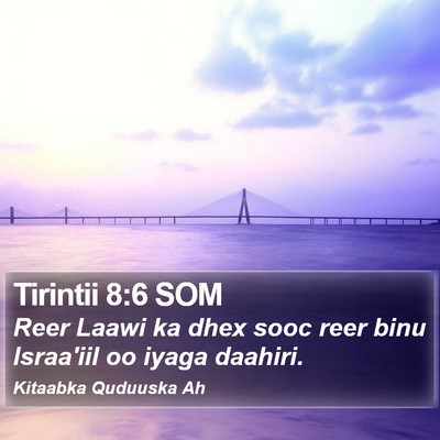 Tirintii 8:6 SOM Bible Verse Image