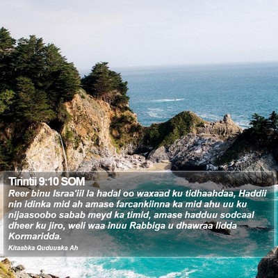 Tirintii 9:10 SOM Bible Verse Image