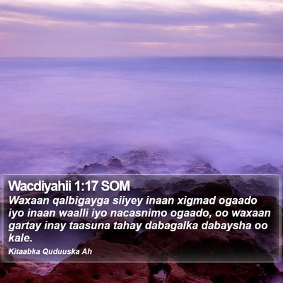 Wacdiyahii 1:17 SOM Bible Verse Image