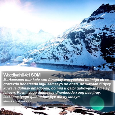 Wacdiyahii 4:1 SOM Bible Verse Image