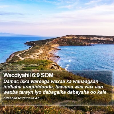 Wacdiyahii 6:9 SOM Bible Verse Image