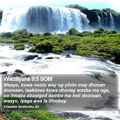 Wacdiyahii 9:5 SOM Bible Verse Image