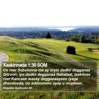 Xaakinnada 1:30 SOM Bible Verse Image
