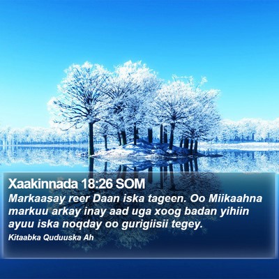 Xaakinnada 18:26 SOM Bible Verse Image