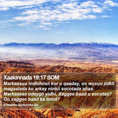 Xaakinnada 19:17 SOM Bible Verse Image
