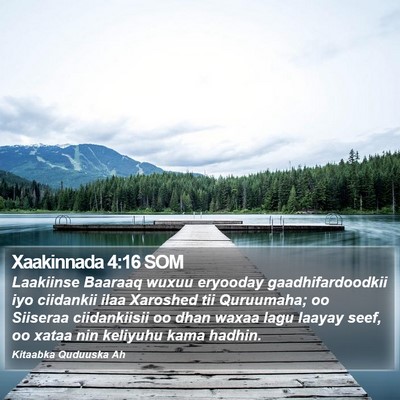 Xaakinnada 4:16 SOM Bible Verse Image