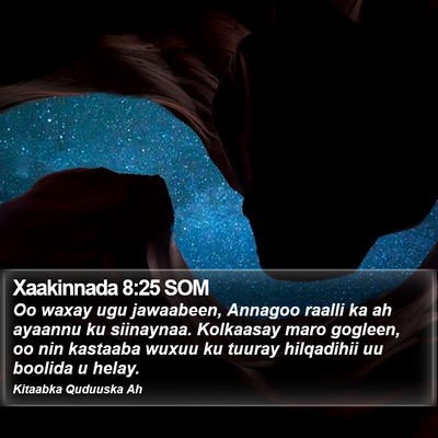 Xaakinnada 8:25 SOM Bible Verse Image
